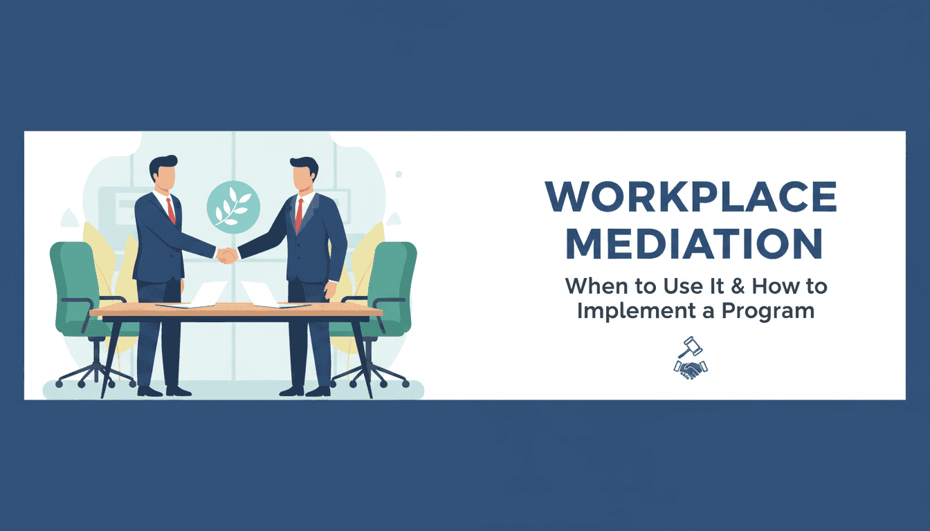 Workplace Mediation: When to Use It & How to Implement a Program