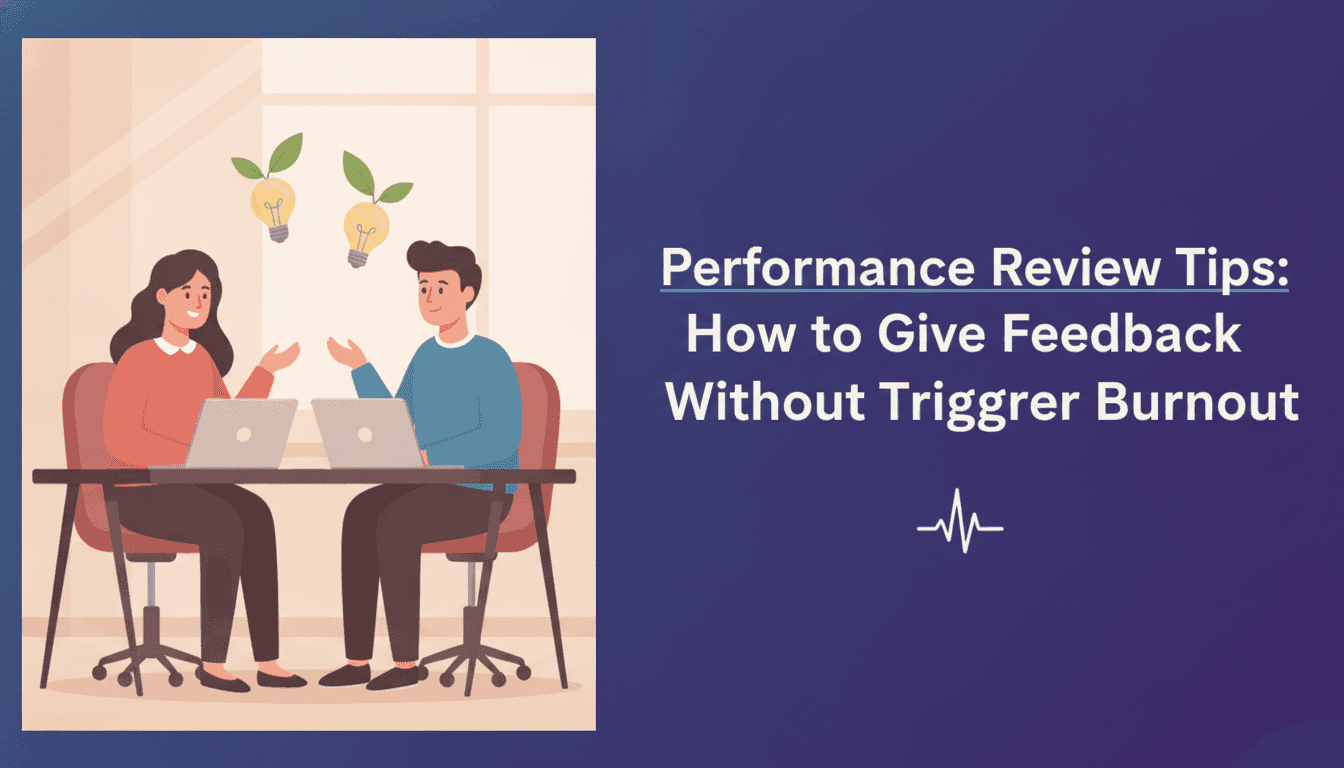 Performance Review Tips: How to Give Feedback Without Triggering Burnout