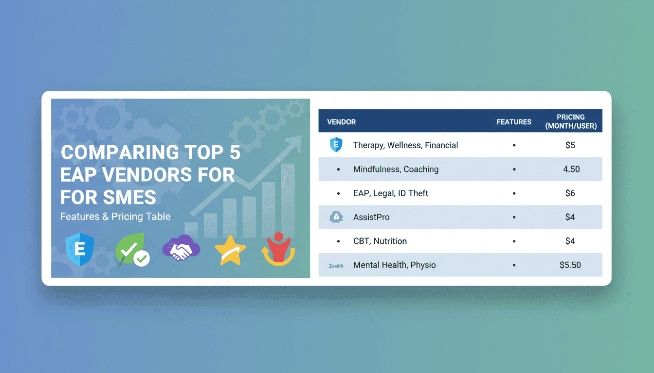 Comparing Top 5 EAP Vendors for SMEs: Features & Pricing Table