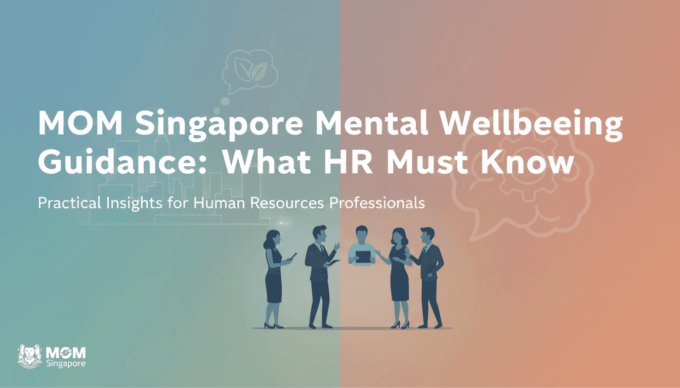 MOM Singapore Mental Wellbeing Guidance: What HR Must Know
