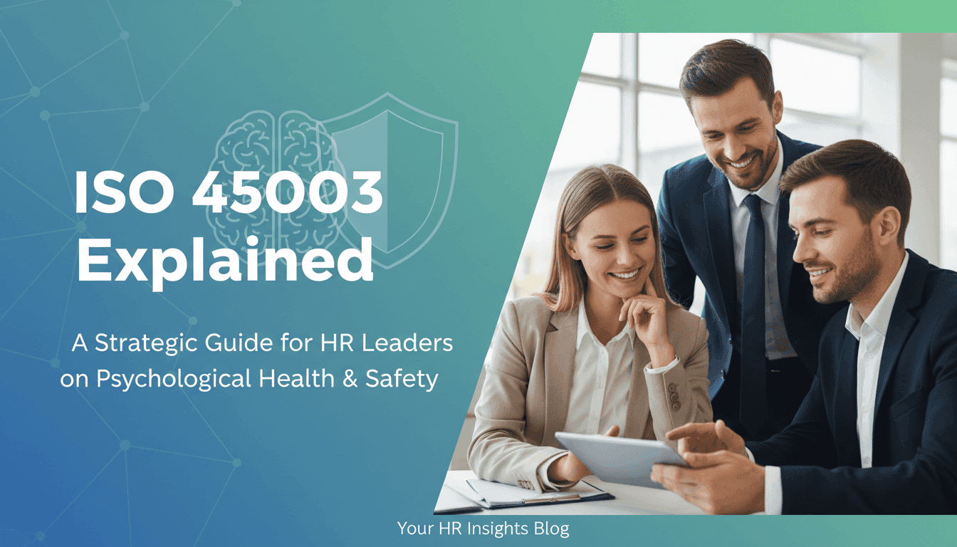 ISO 45003 Explained: A Strategic Guide for HR Leaders on Psychological Health & Safety