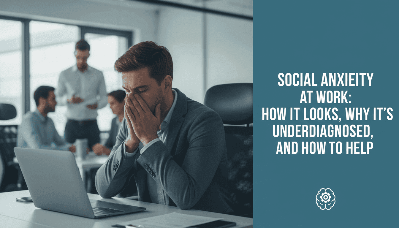 Social Anxiety at Work: How It Looks, Why It's Underdiagnosed, and How to Help