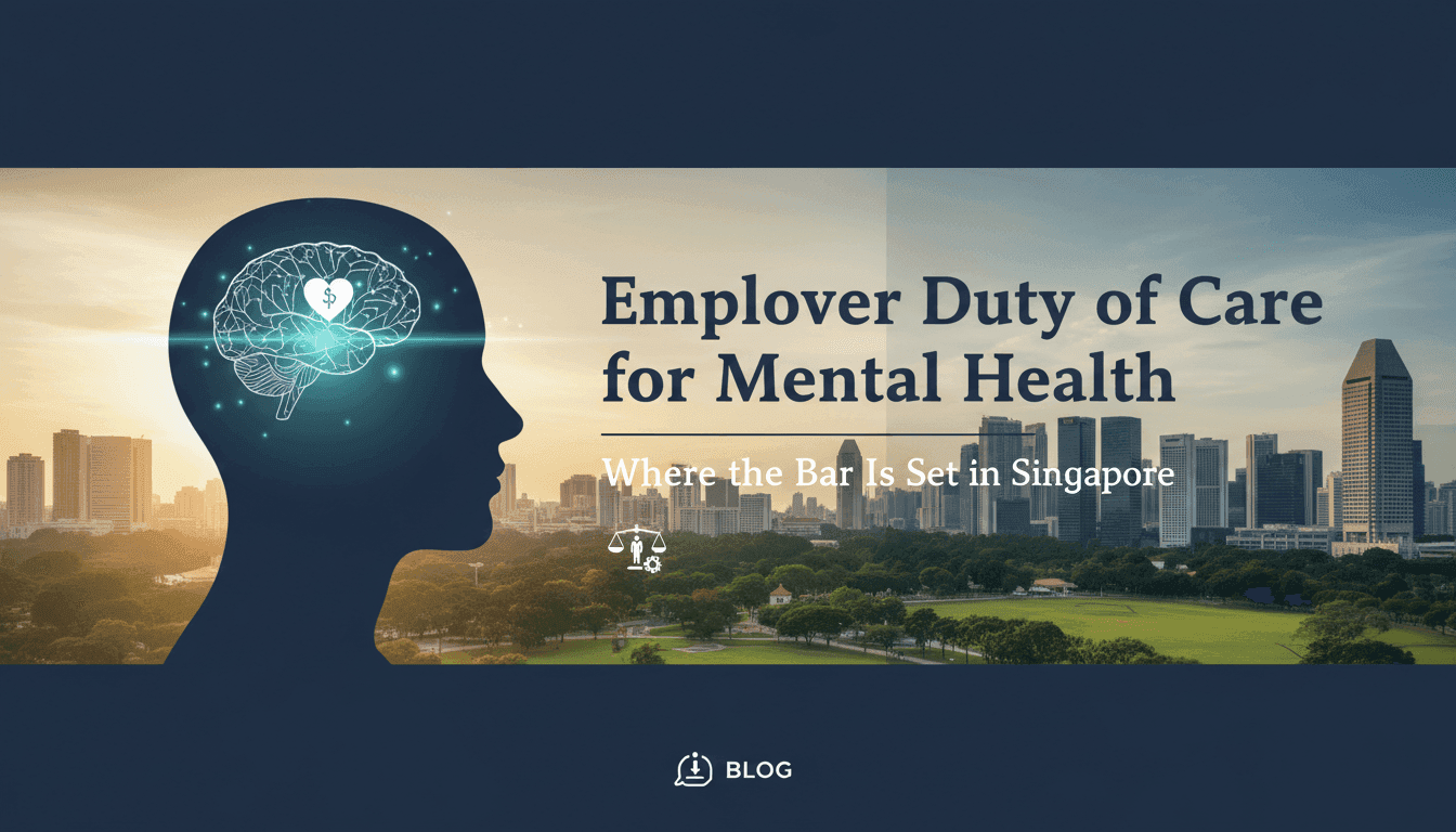 Employer Duty of Care for Mental Health: Where the Bar Is Set in Singapore