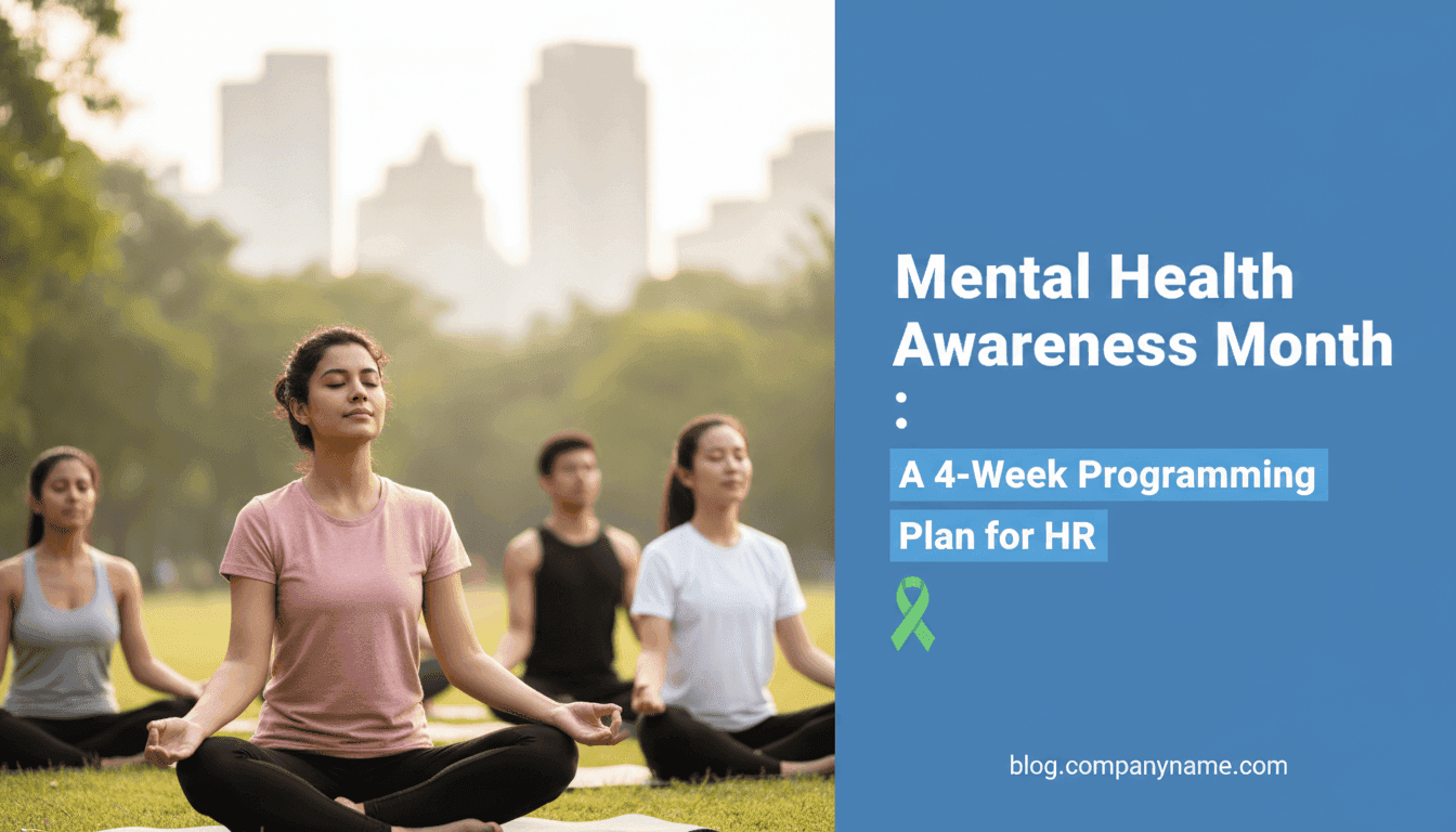 Mental Health Awareness Month: A 4-Week Programming Plan for HR