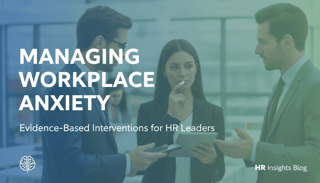 Managing Workplace Anxiety: Evidence-Based Interventions for HR Leaders