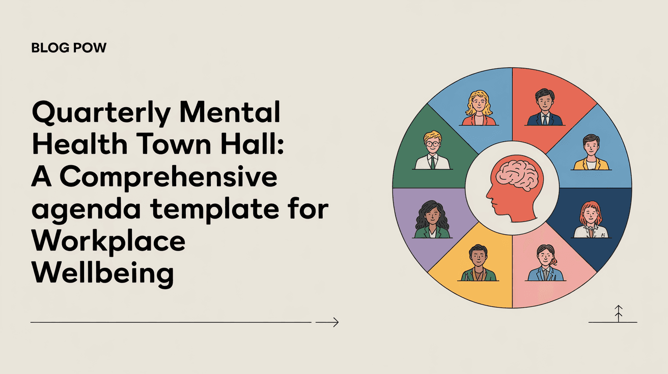 Quarterly Mental Health Town Hall: A Comprehensive Agenda Template for Workplace Wellbeing